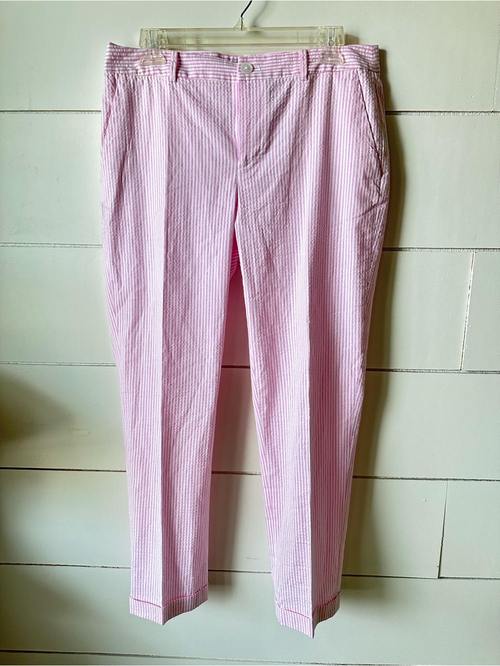 Ralph Lauren 🩷 Seersucker pinstripe pink pants